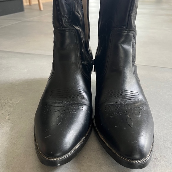 Men's High Noon Side Zip Ankle Cowboy Boots - Picture 4 of 7